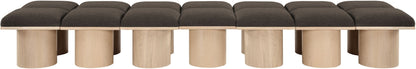 Pavilion - 14 Piece Modular Bench With Natural Base