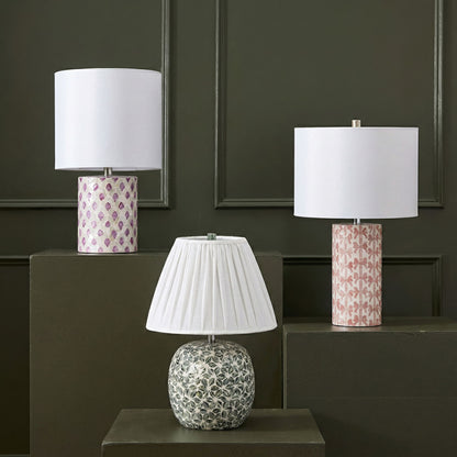 Yaya - Capiz Shell Table Lamp - Green
