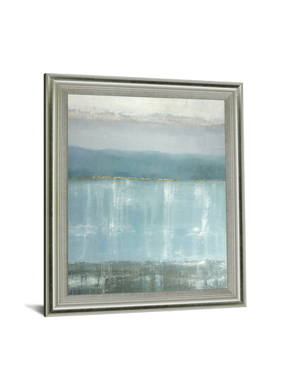 Misty Blue Reflections - 28" x 34" Framed Wall Art