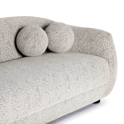 Judy - Woven Fabric Sofa - Black / White