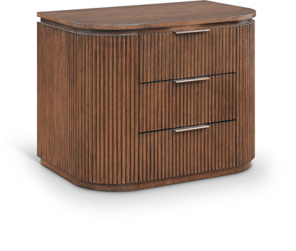Astrid - Solid Wood And Oak Veneer Nightstand