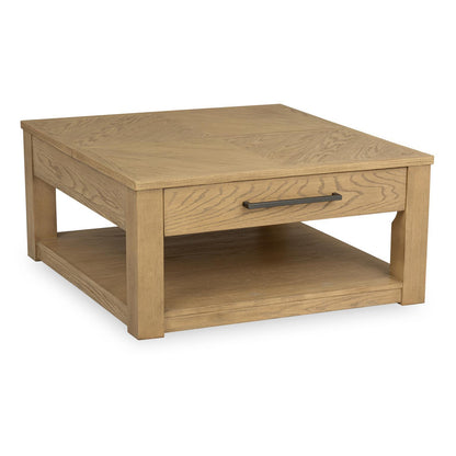 Ellison - Lift Top Cocktail Table With Casters - Desert Oak