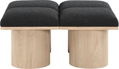 Pavilion - 4 Piece Modular Bench With Natural Base