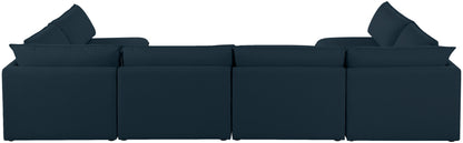 Mackenzie - Modular Sectional 6 Piece - Navy - Modern & Contemporary