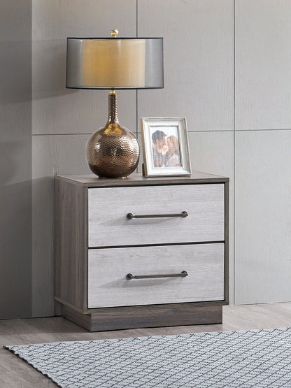 Aberdeen - Nightstand - Gray / Oak