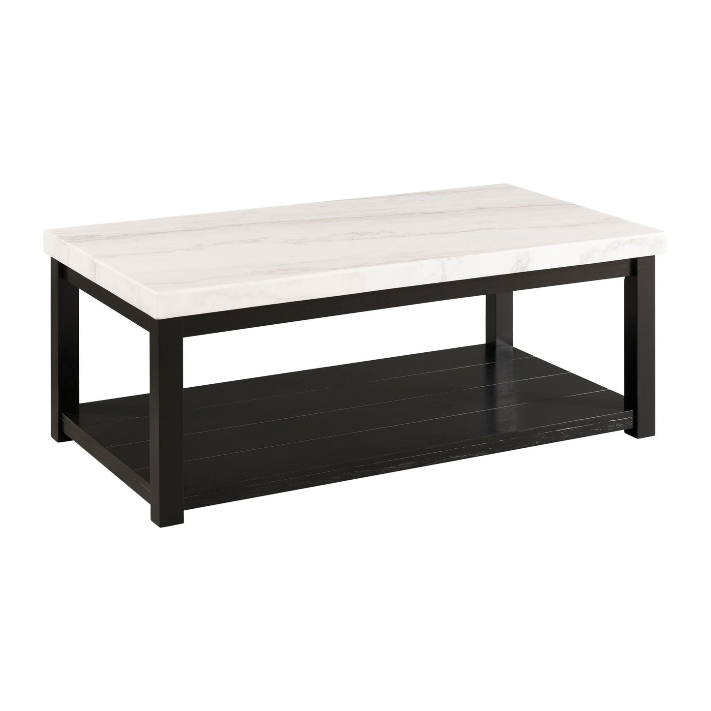 Marcello - With White Top - Rectangular Coffee Table With Casters