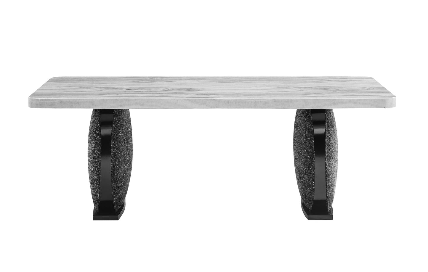 D2502 - Dining Table - Black / Grey
