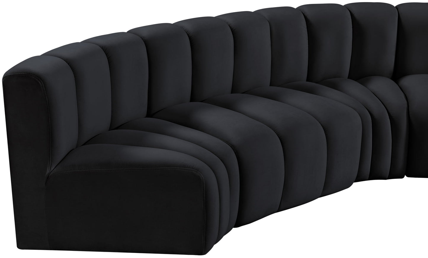 Arc - Velvet 8 Piece U-Shaped Modular Sofa