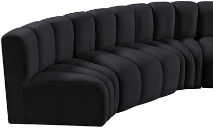 Arc - Velvet 8 Piece U-Shaped Modular Sofa