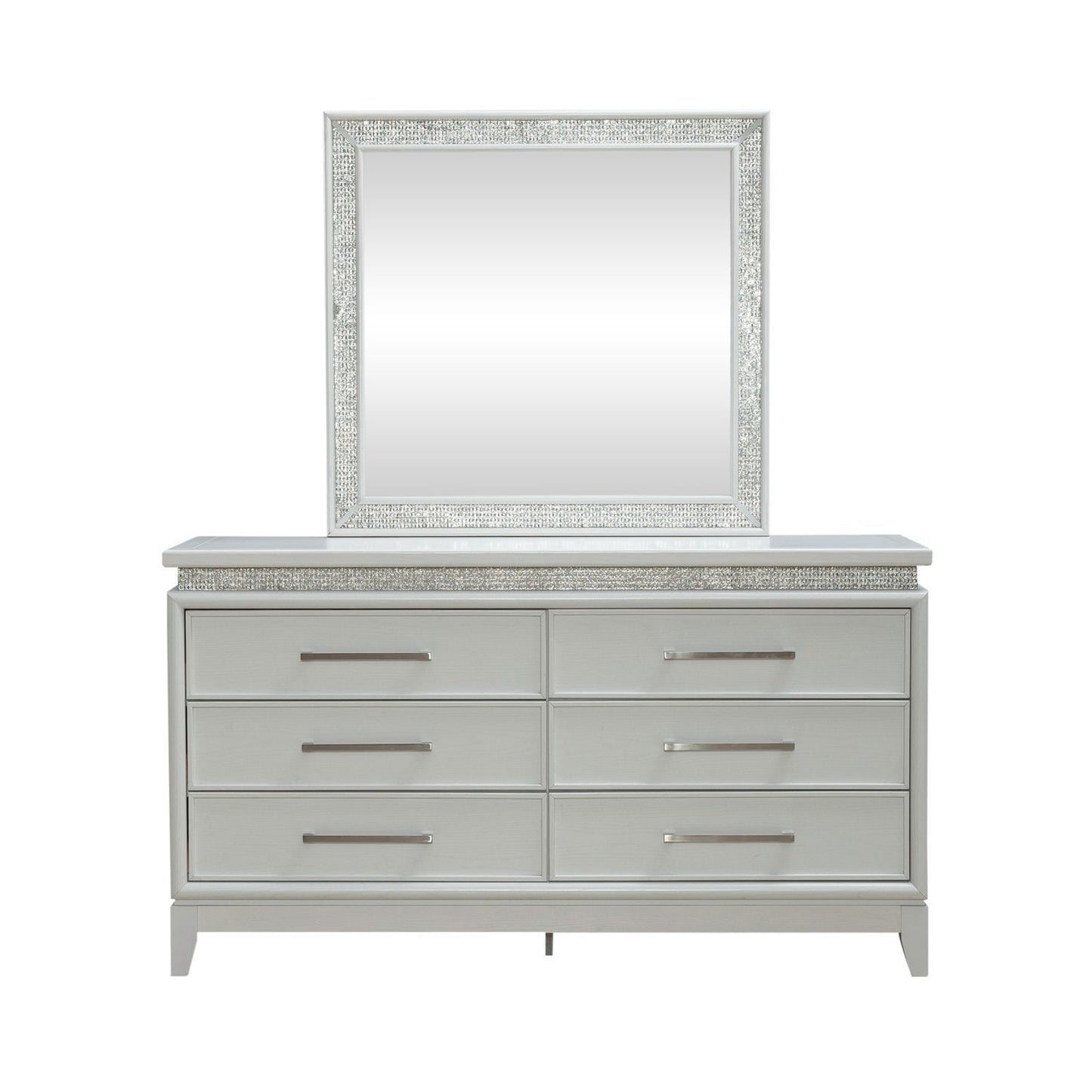 Reflections - Dresser & Mirror - White