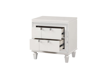Genoa - Nightstand - Sparkling White