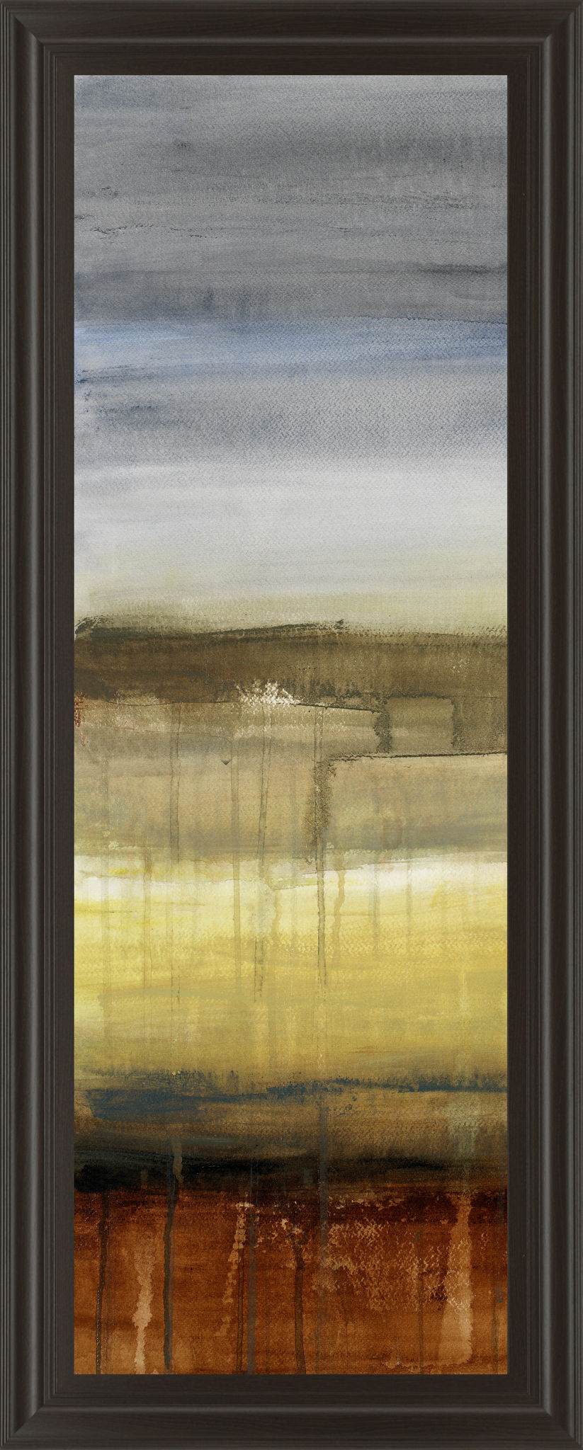 Summer Rain II By Lanie Loreth - Framed Print Wall Art - Dark Brown