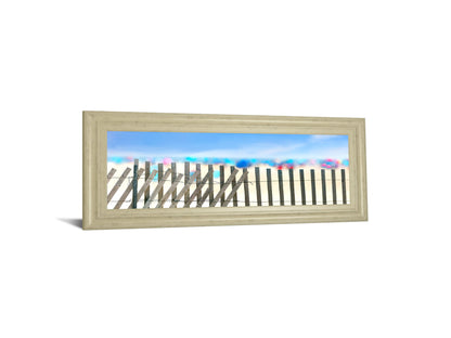 Beachscape Il By James Mcloughlin - Framed Print Wall Art - Blue