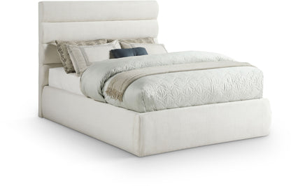 Adam - Linen Fabric Bed With 52" Headboard