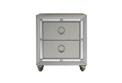 Riley - Nightstand - Silver