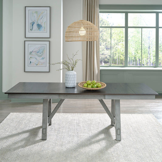 Newport - Trestle Table Set - Dark Gray