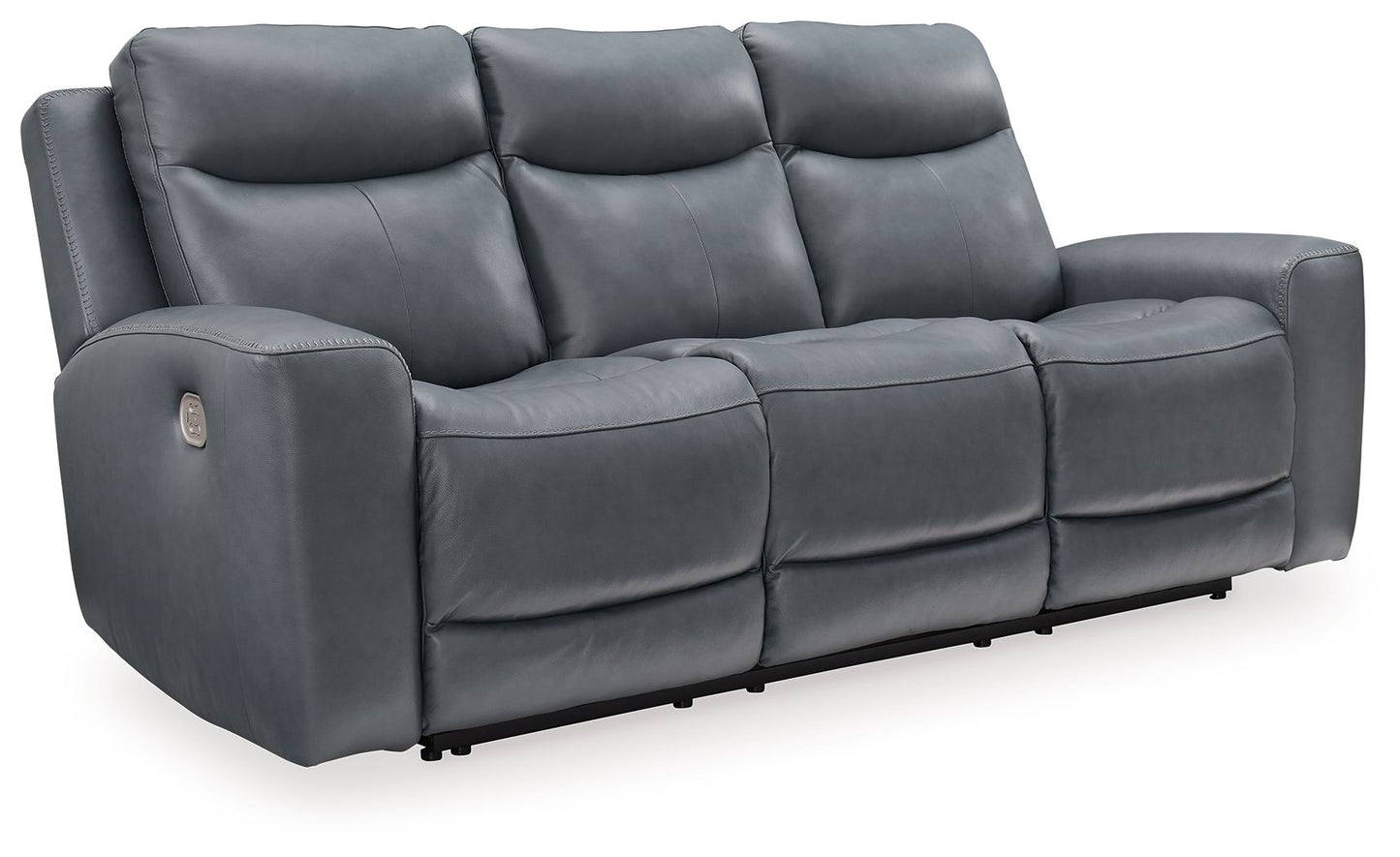 Mindanao - Steel - 2 Pc. - Power Reclining Sofa, Power Reclining Loveseat With Console