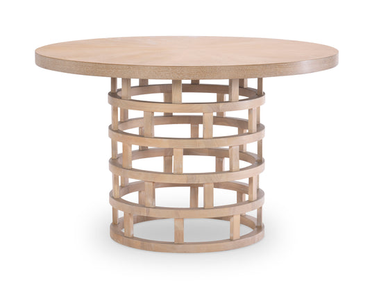 Biscayne - Round Pedestal Table - Beige