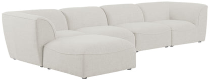 Miramar - Modular Sectional 5 Piece - Cream - Fabric