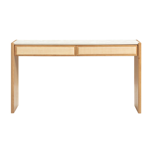Paige - Console / Desk - Natural Oak