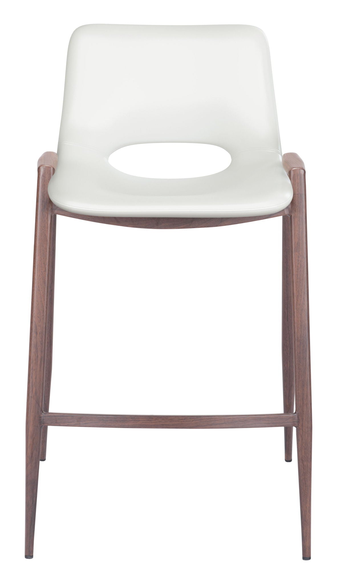 Desi - Counter Stool With Walnut Legs (Set of 2)