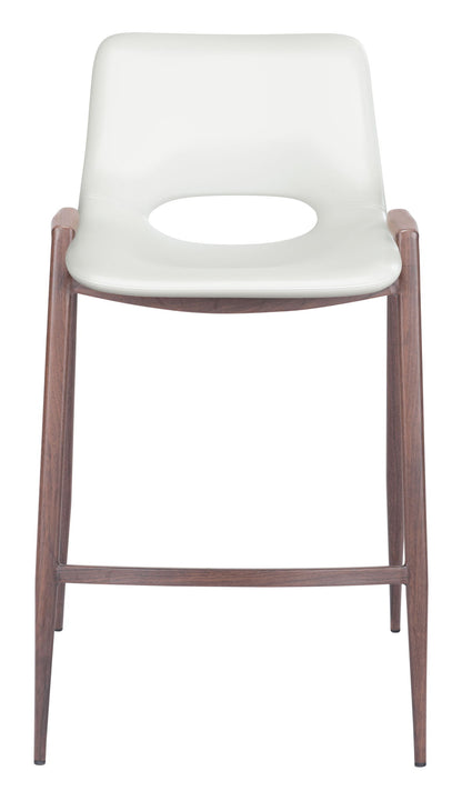 Desi - Counter Stool With Walnut Legs (Set of 2)