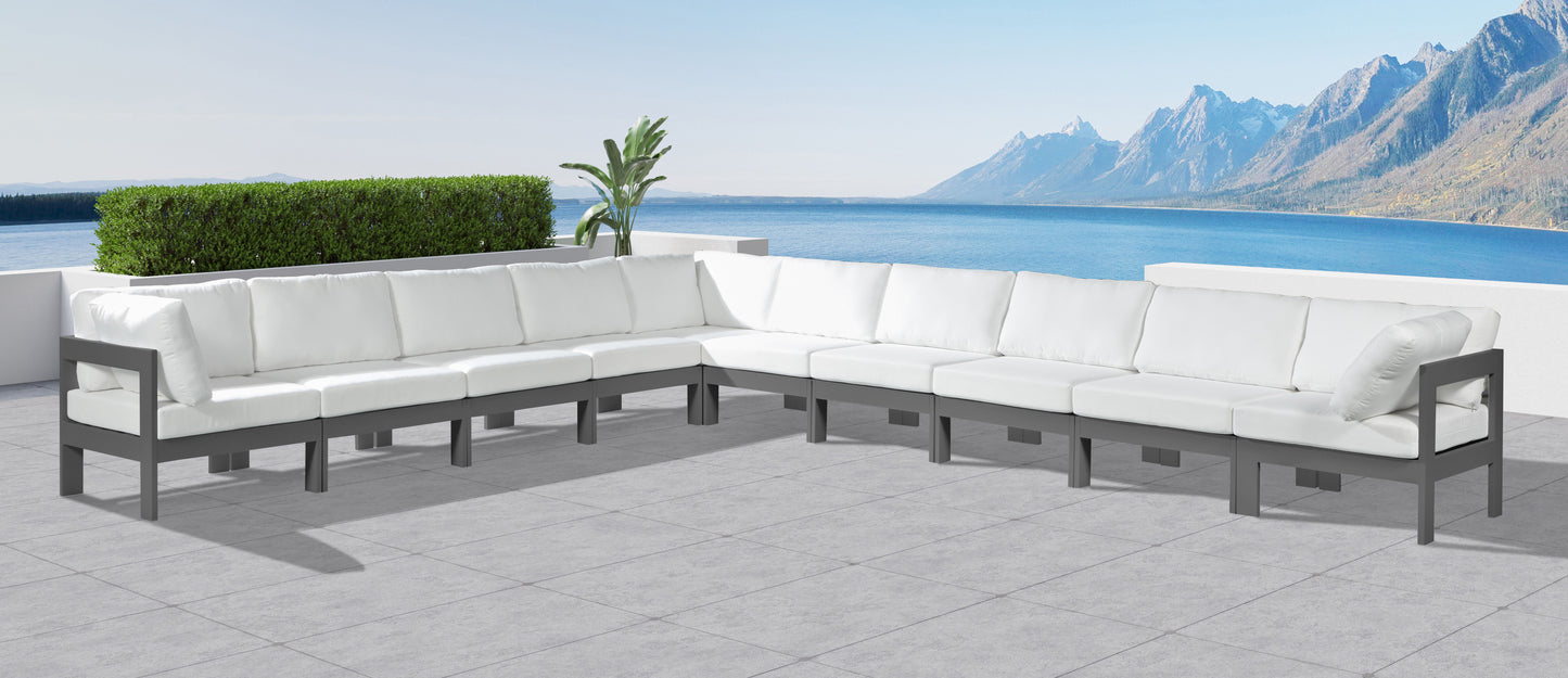 Nizuc - Outdoor Patio Modular Sectional 10 Piece - White