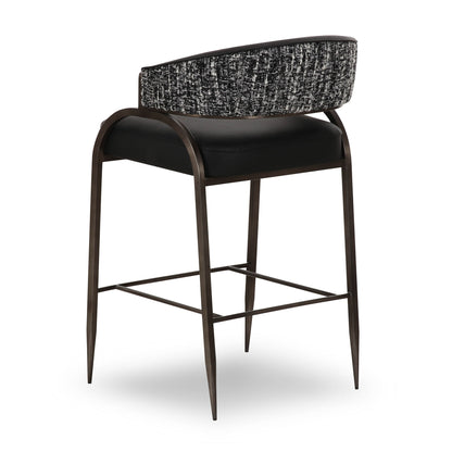 Tatum - Vegan Leather 2-Tone Counter Stool