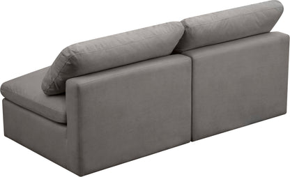 Plush - Modular Armless 2 Seat Sofa