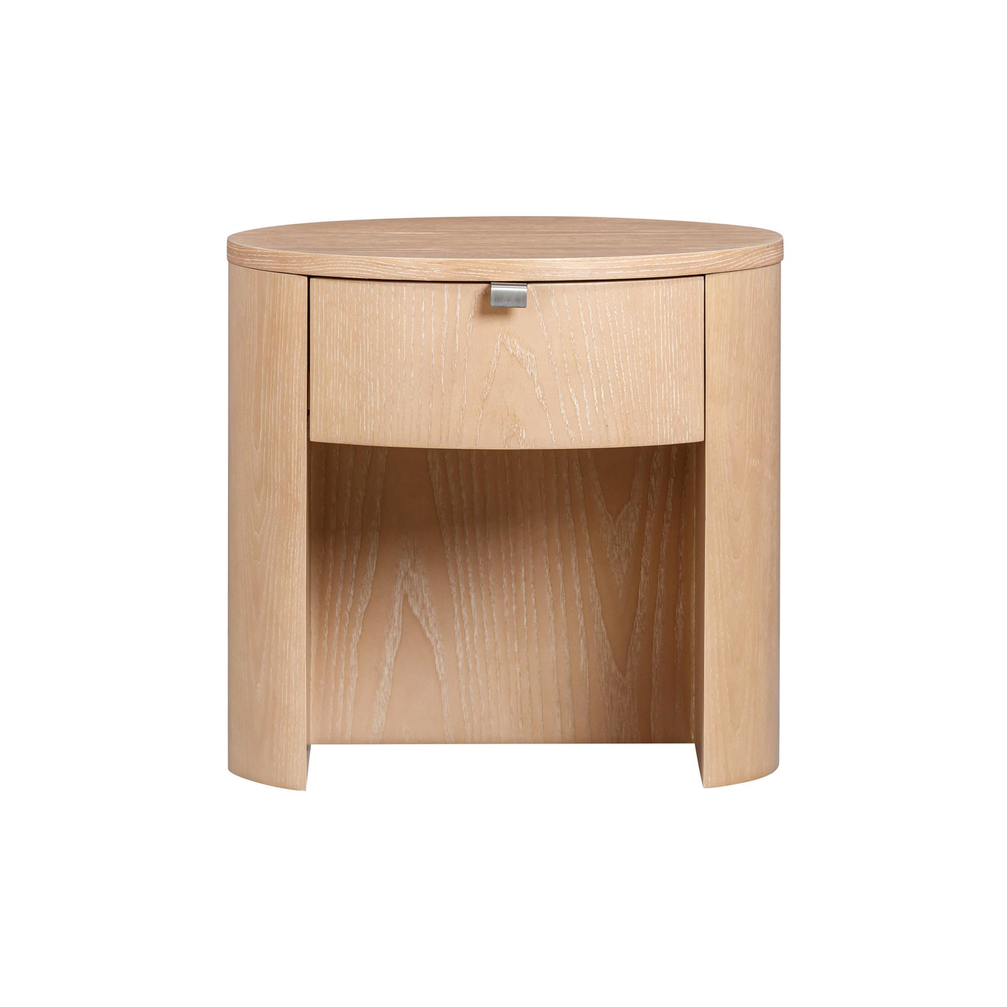 Marlow - Wood Round Nightstand