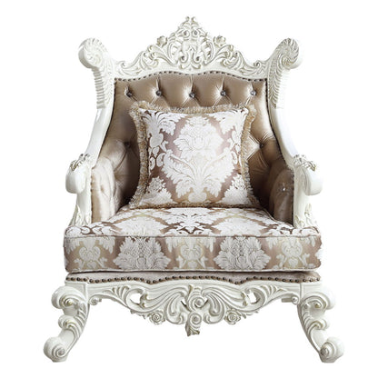 Vanaheim - Chair With Pillow - Fabric & Antique White