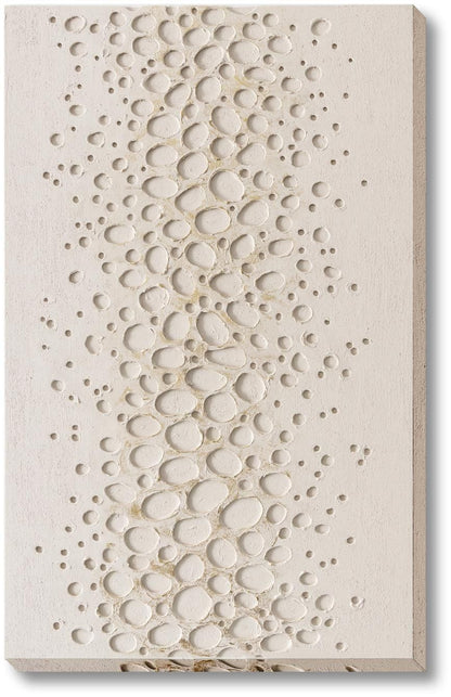 Pebbled Cream Drift - 32" x 47" Framed Wall Art