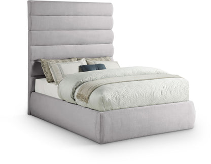 Adam - Linen Fabric Bed With 70.5" Headboard