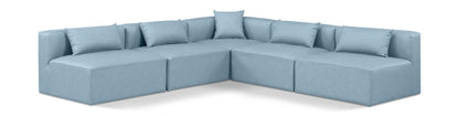 Cube - 5 Piece Modular Corner Armless Sectional