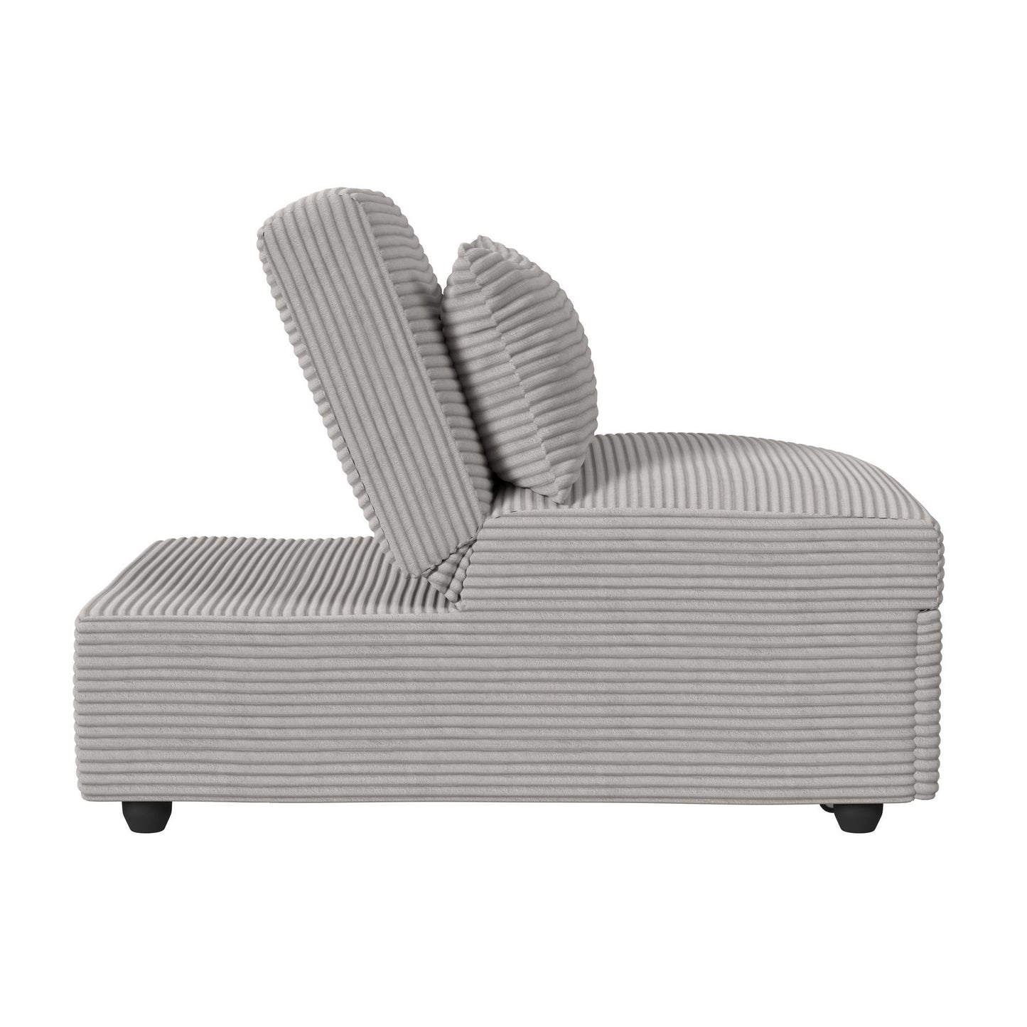 Pluto - Chair With Kidney Pillow, Klik Klak And Pop Up - Coronado Gray