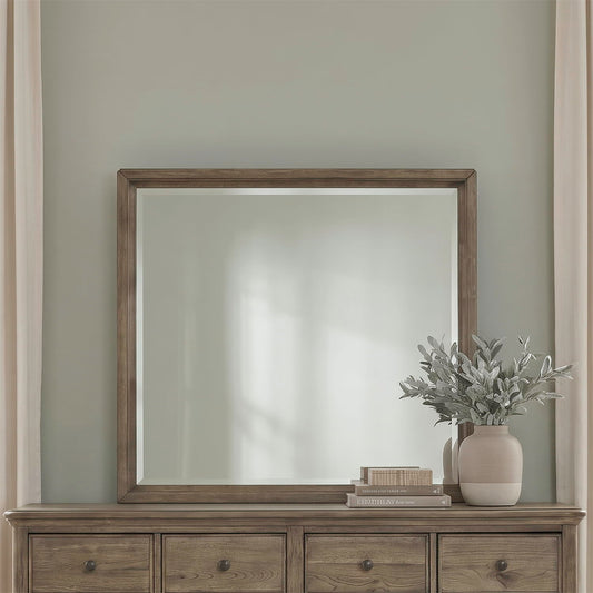 Hickory Grove - Landscape Mirror - Heirloom Brown