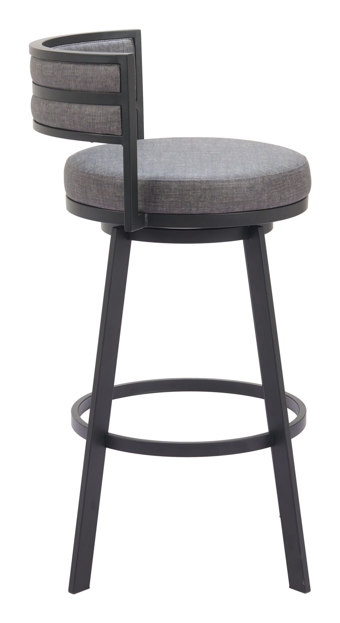 Gimsby - Swivel Barstool - Gray