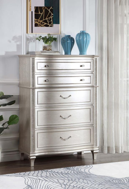 Evangeline - 6-Drawer Chest - Silver Oak