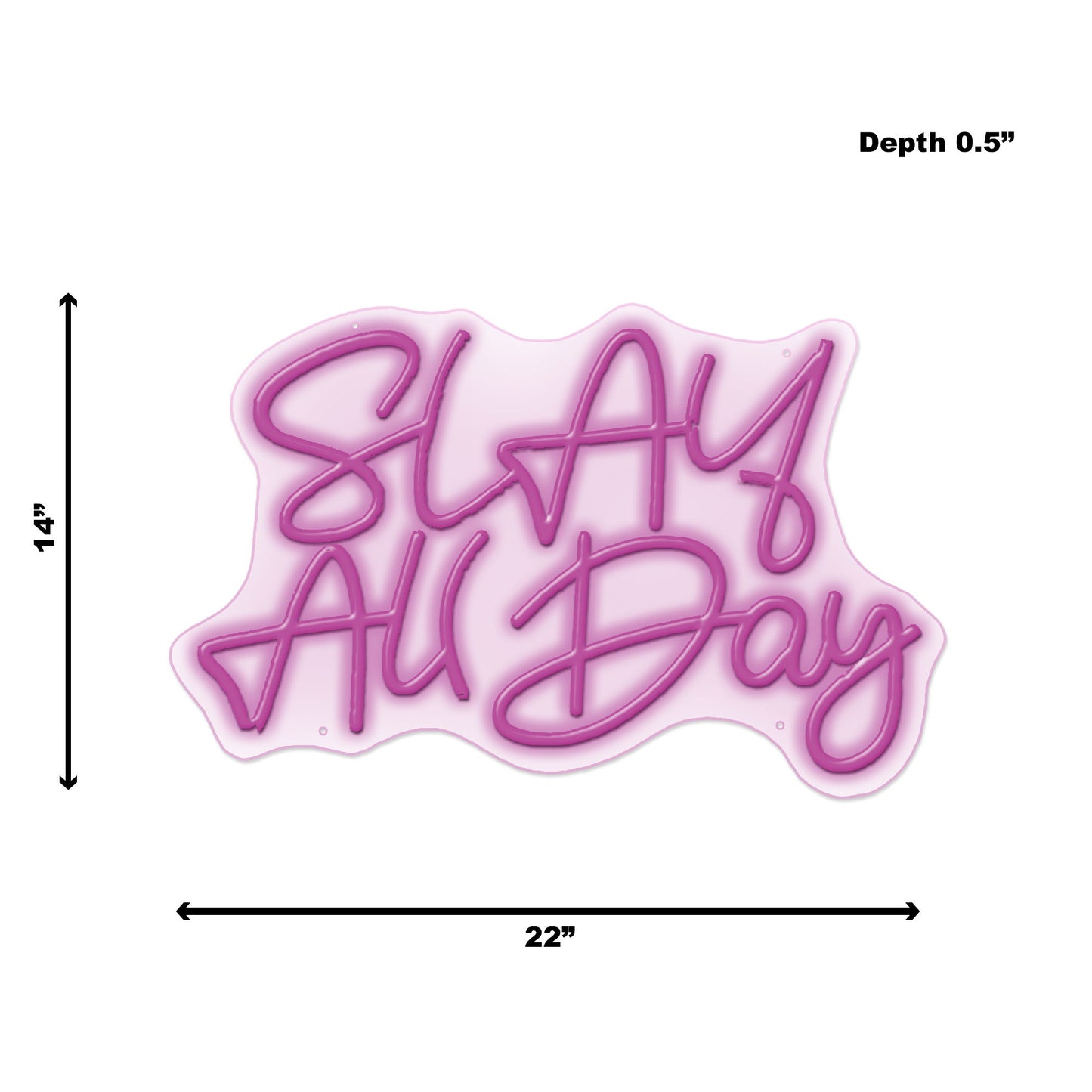 Neon Slay All Day - Purple