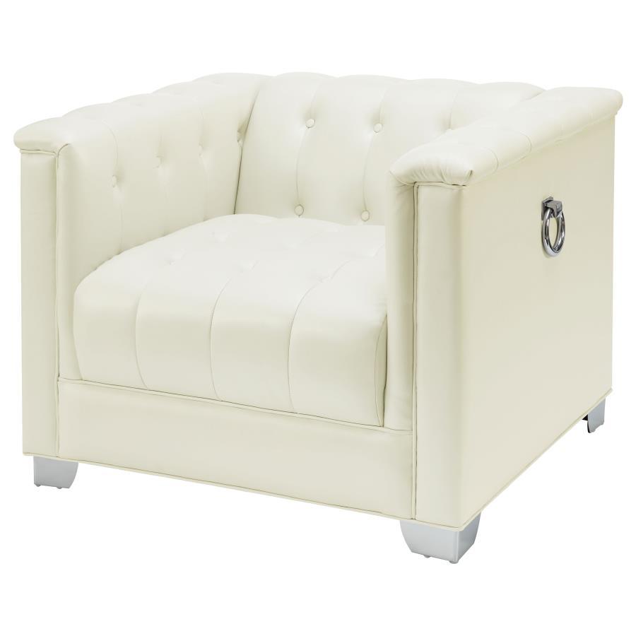 Chaviano - Tufted Upholstered Chair - Pearl White