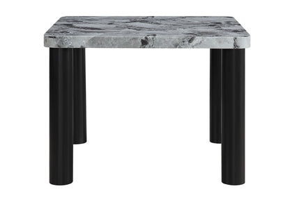 D5473 - 5 Piece Dining Room Set (Bar Table And 4 Bar Stools) - Black / Gray