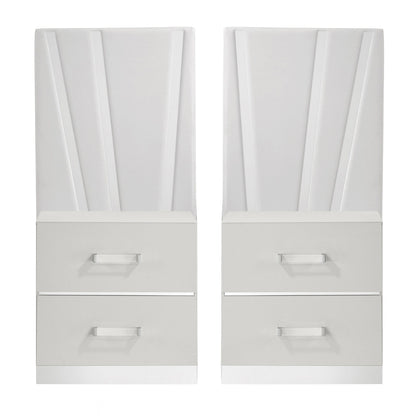 Europa - Nightstand Panels (Set of 2) - White