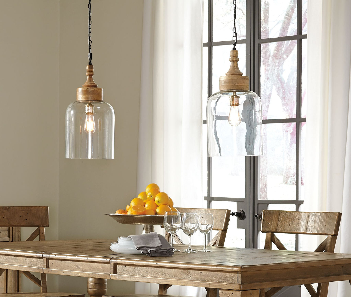 Faiz - Transparent - Glass Pendant Light