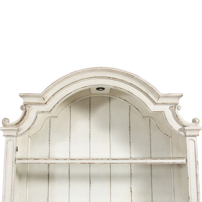 Magnolia Manor - Credenza Hutch - White