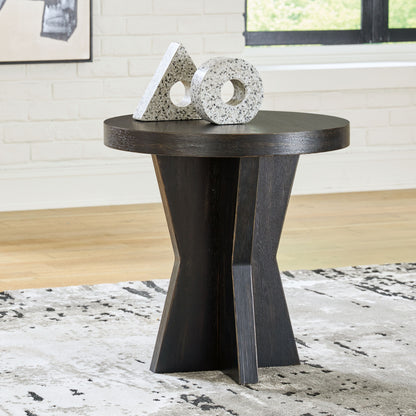 Galliden - Black - Round End Table