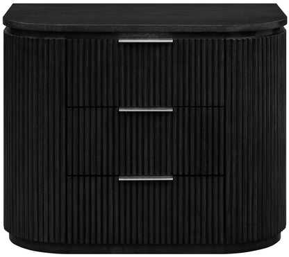 Astrid - Solid Wood And Oak Veneer Nightstand