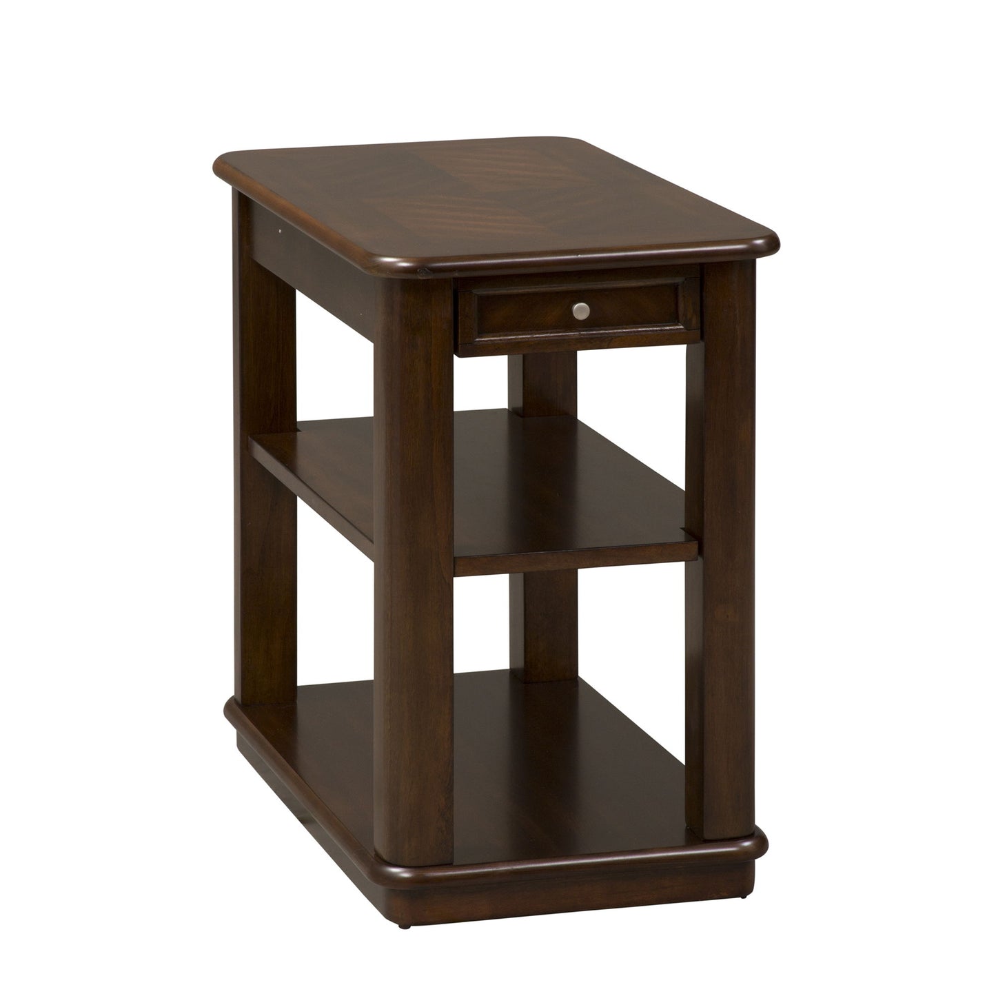 Wallace - Chair Side Table - Dark Brown