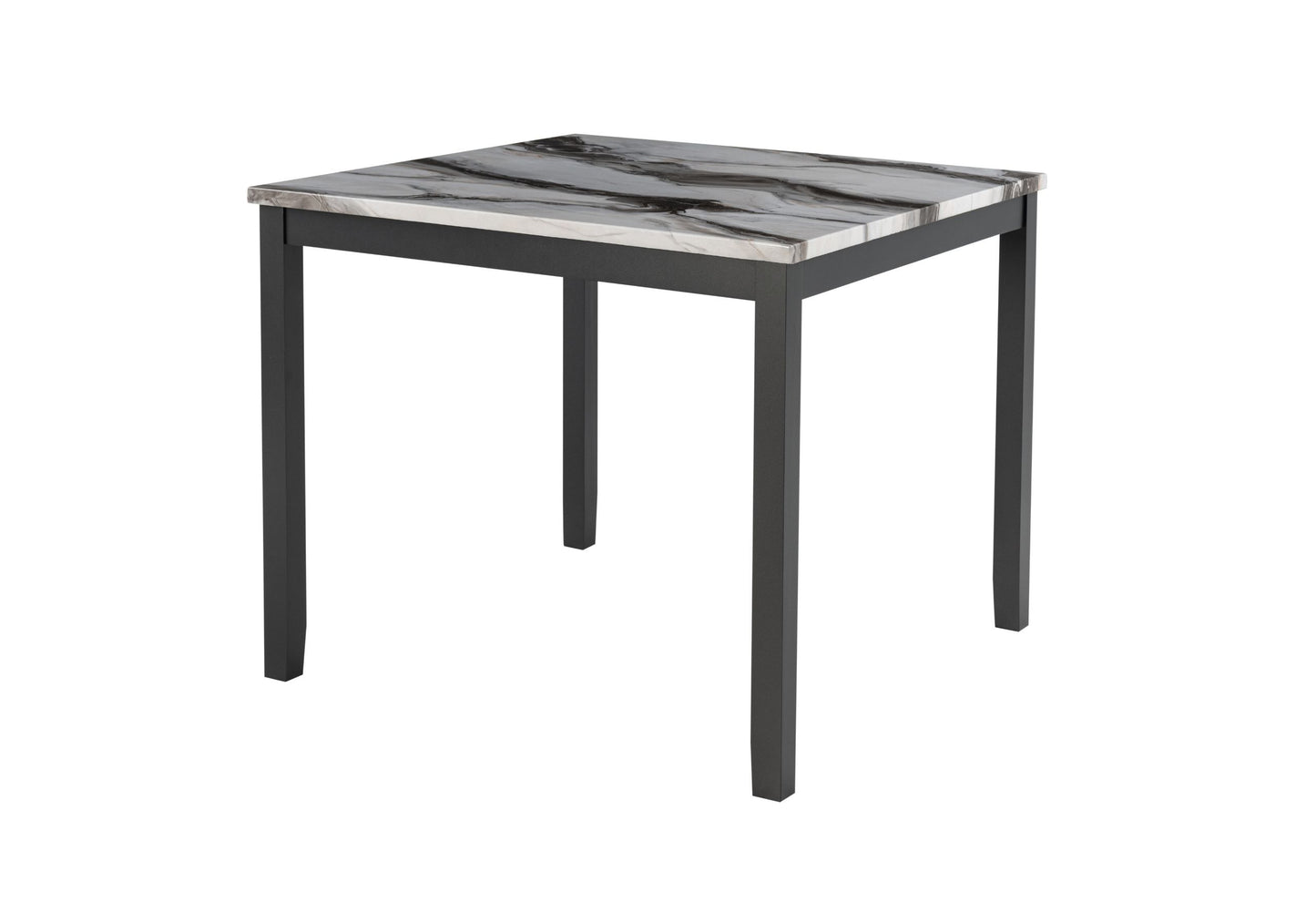 D4054 - Bar Table With 4 Bar Stools - Black