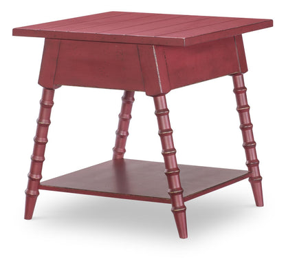 Vintage Market - Splayed Bobbin Leg 1 Drawer End Table