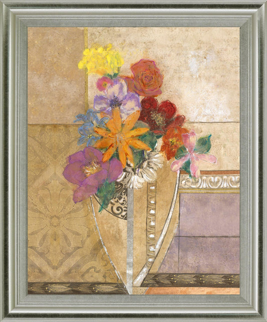 Opulent Blossom Mix - 28" x 34" Framed Wall Art